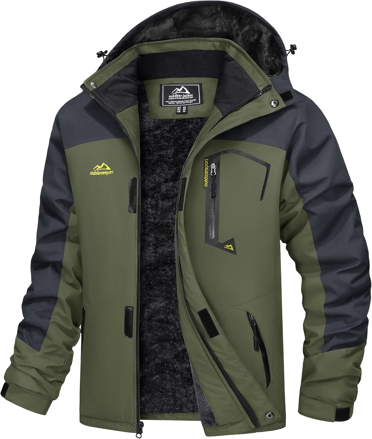 MAGCOMSEN Men's Winter Coats Water Resistant Ski Snow Jacket
