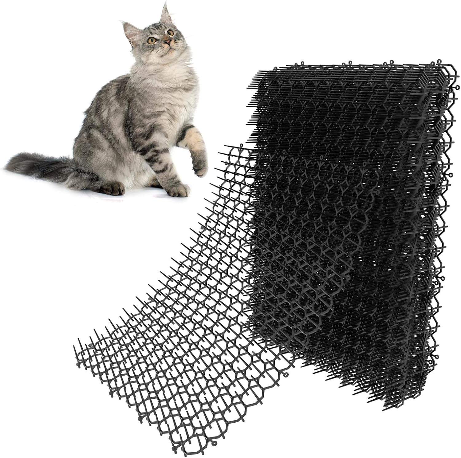 Cat Scat Mat with Spikes for Indoor and Outdoor Protection