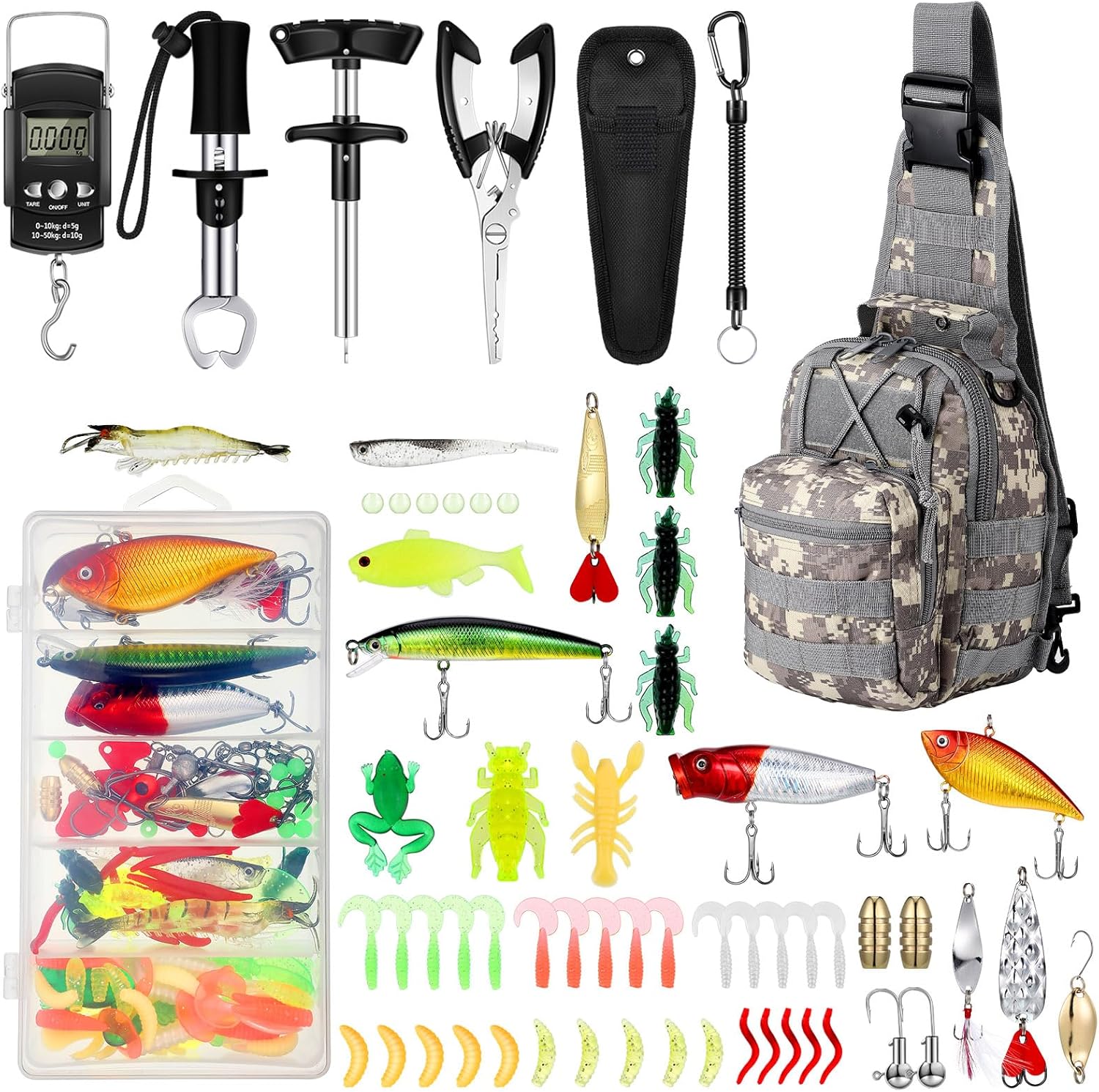 Ultimate 134 Pcs Fishing Tool Kit - Tackle Every Fishing Challenge!