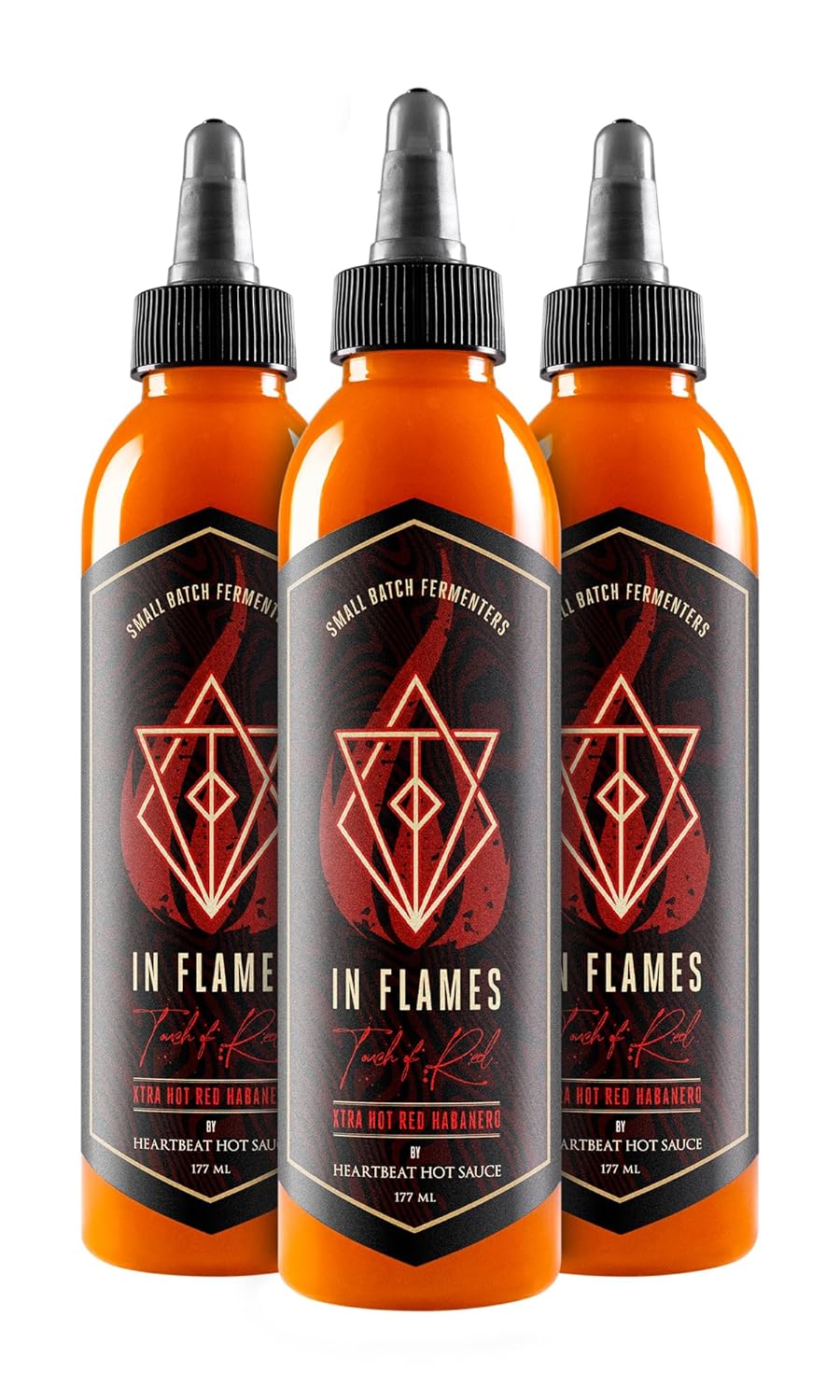 In Flames Extra Hot Red Habanero Sauce - Perfect for Bold Flavors