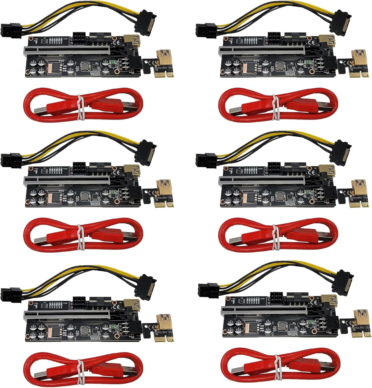 Efficient GPU Mining: VER010S Riser w/ Dual Power Connectors