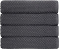 COTTON CRAFT Waffle Bath Towel Set of 4 - Oversized Spa Towels