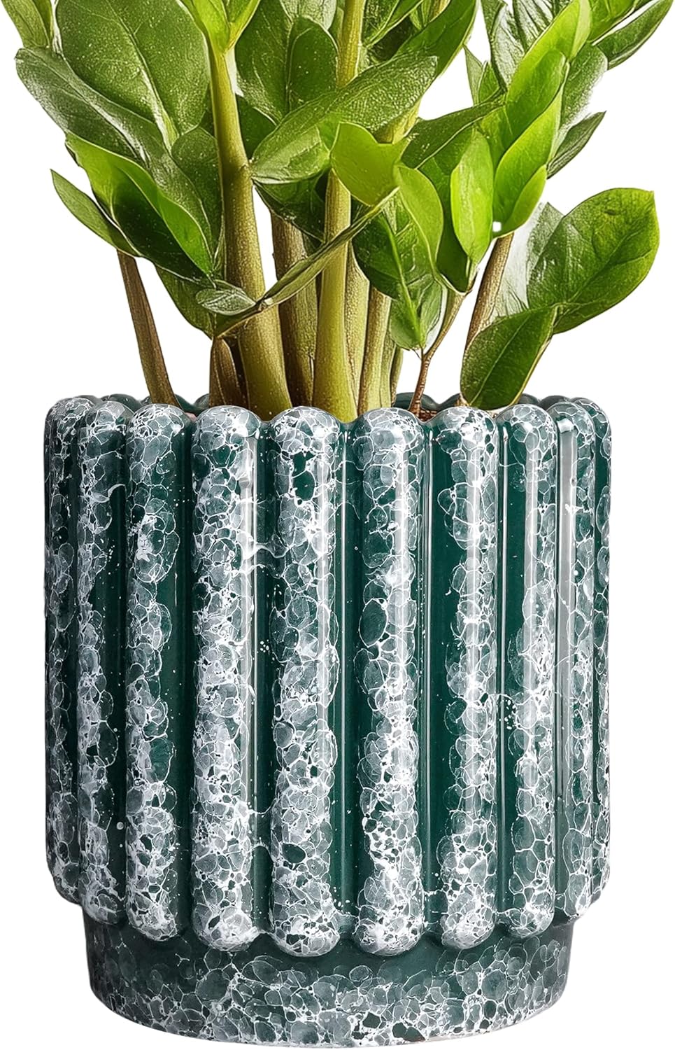 Stylish Ceramic Flower Pots 7.6 Inch for Indoor Outdoor Plants