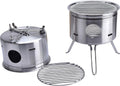Portable Stainless Steel Camping Stove - Easy Carry & Backing - ARC USA BQ2026