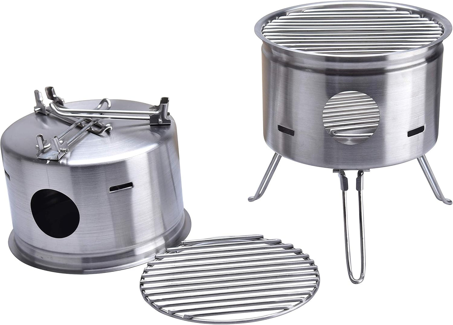 Portable Stainless Steel Camping Stove - Easy Carry & Backing - ARC USA BQ2026