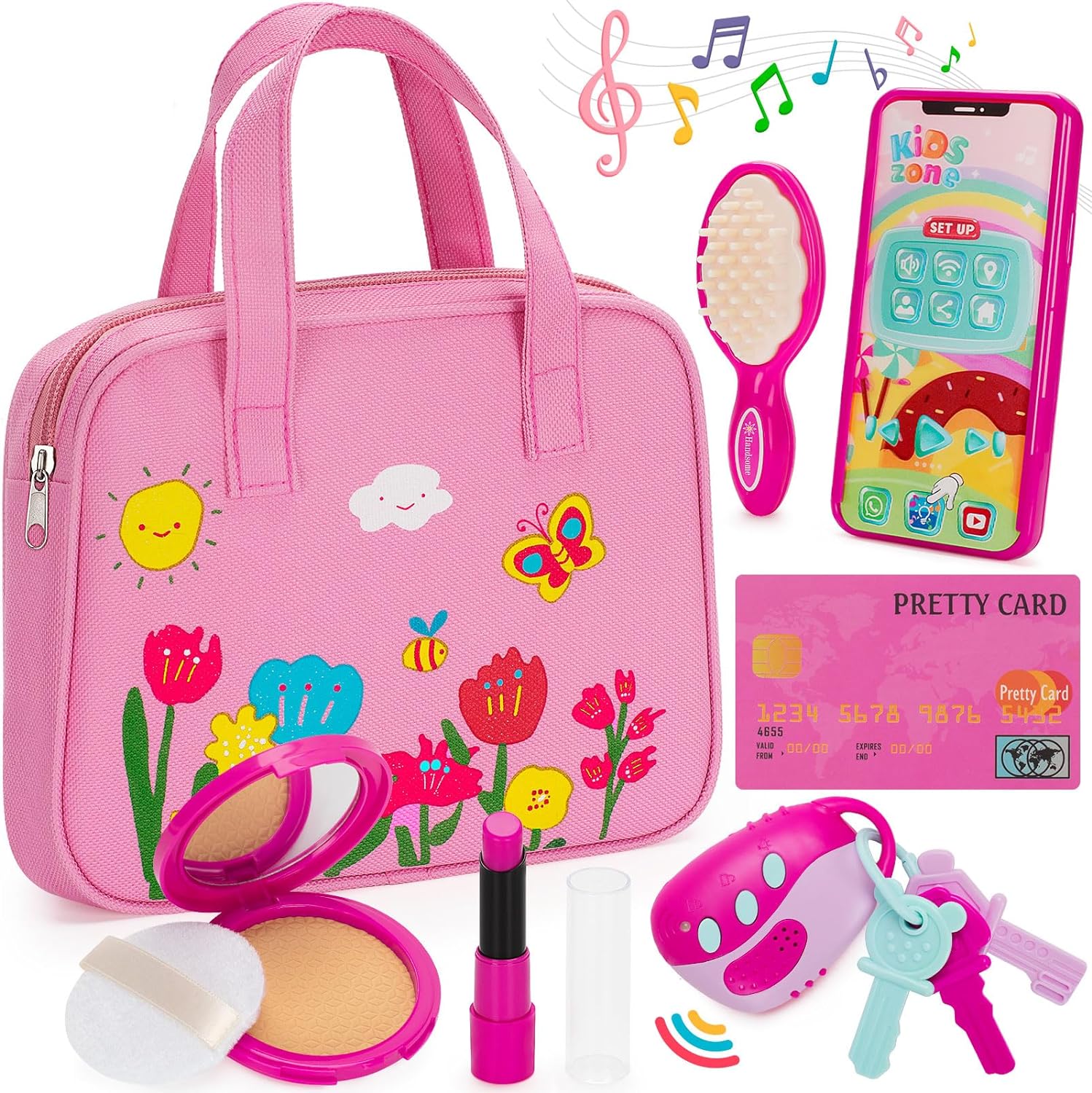 Princess Pretend Play Purse for Toddler Girls 2-3