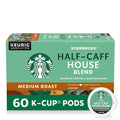 Starbucks K-Cup Coffee Pods Half-Caff House Blend - Smooth Medium