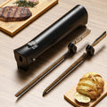 Cordless Electric Knife with 4 Blades - Fast Charge, Portable