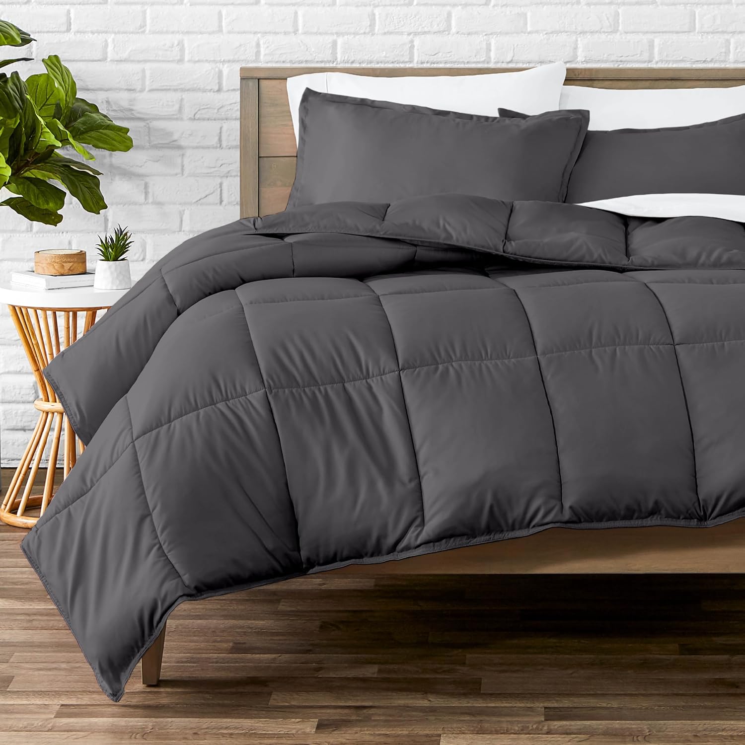 Bare Home Comforter Set - Ultra-Soft Goose Down Alternative