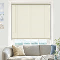 100% Privacy L-Shaped Blades Mini Blinds 1in Vinyl Cordless - Beige