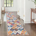 KILOCOCO 2x8 Runner Rug - Colorful Moroccan Soft Washable Runner