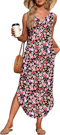 Women's Summer Maxi Dress with Pockets - Soft Stretch Midi Fit
