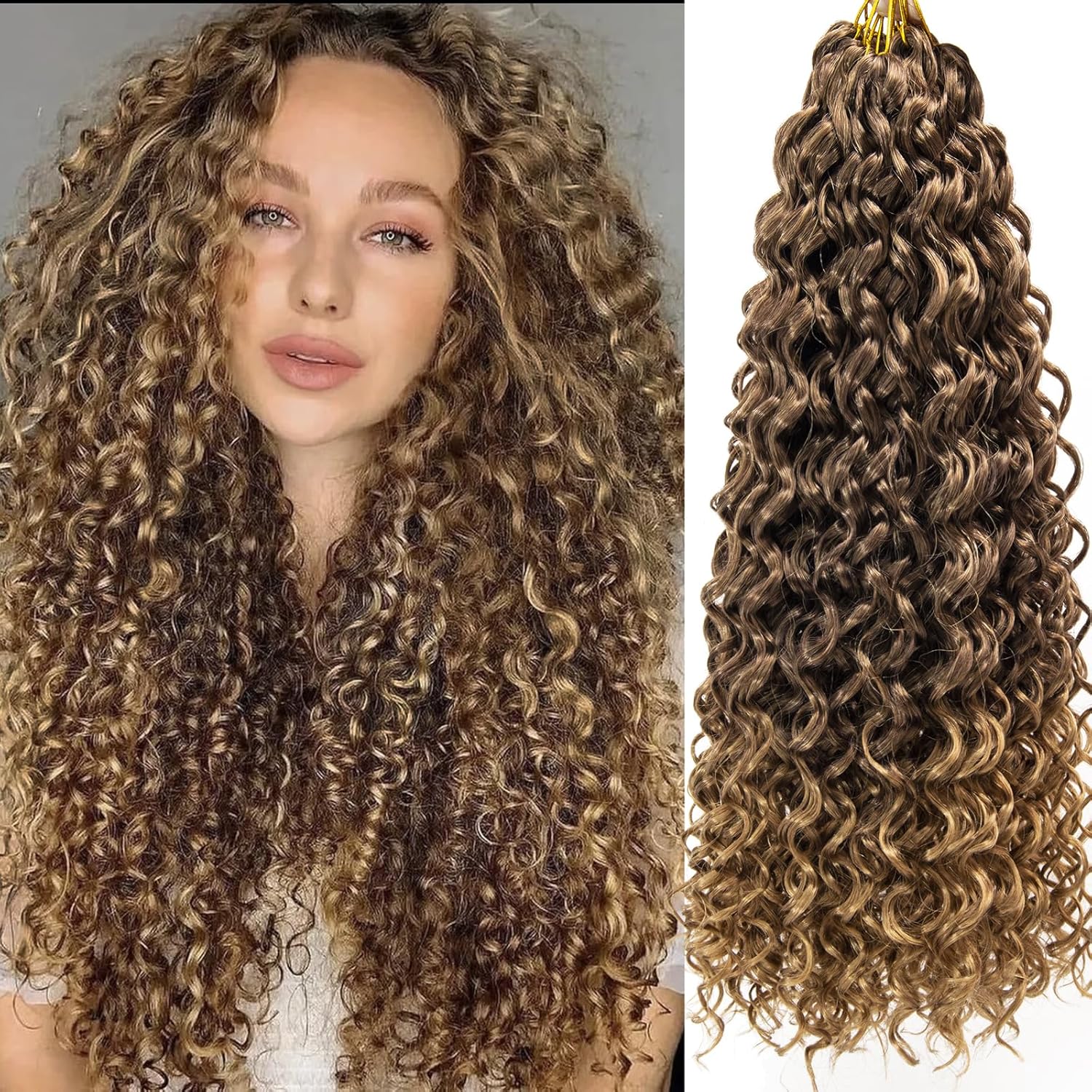 YXCHERISHAIR Curly Crochet Hair for Black Women - 24in GoGo Curl