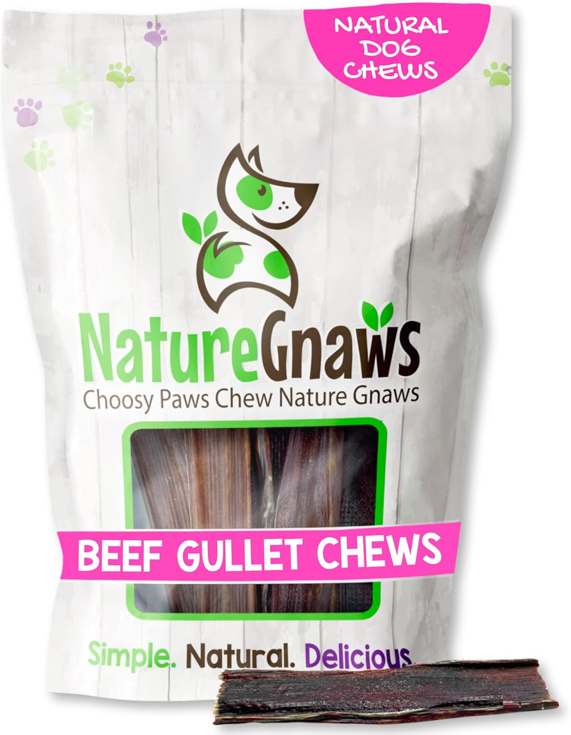 Beef Gullet Chews for Small Dogs - Natural Jerky Treats