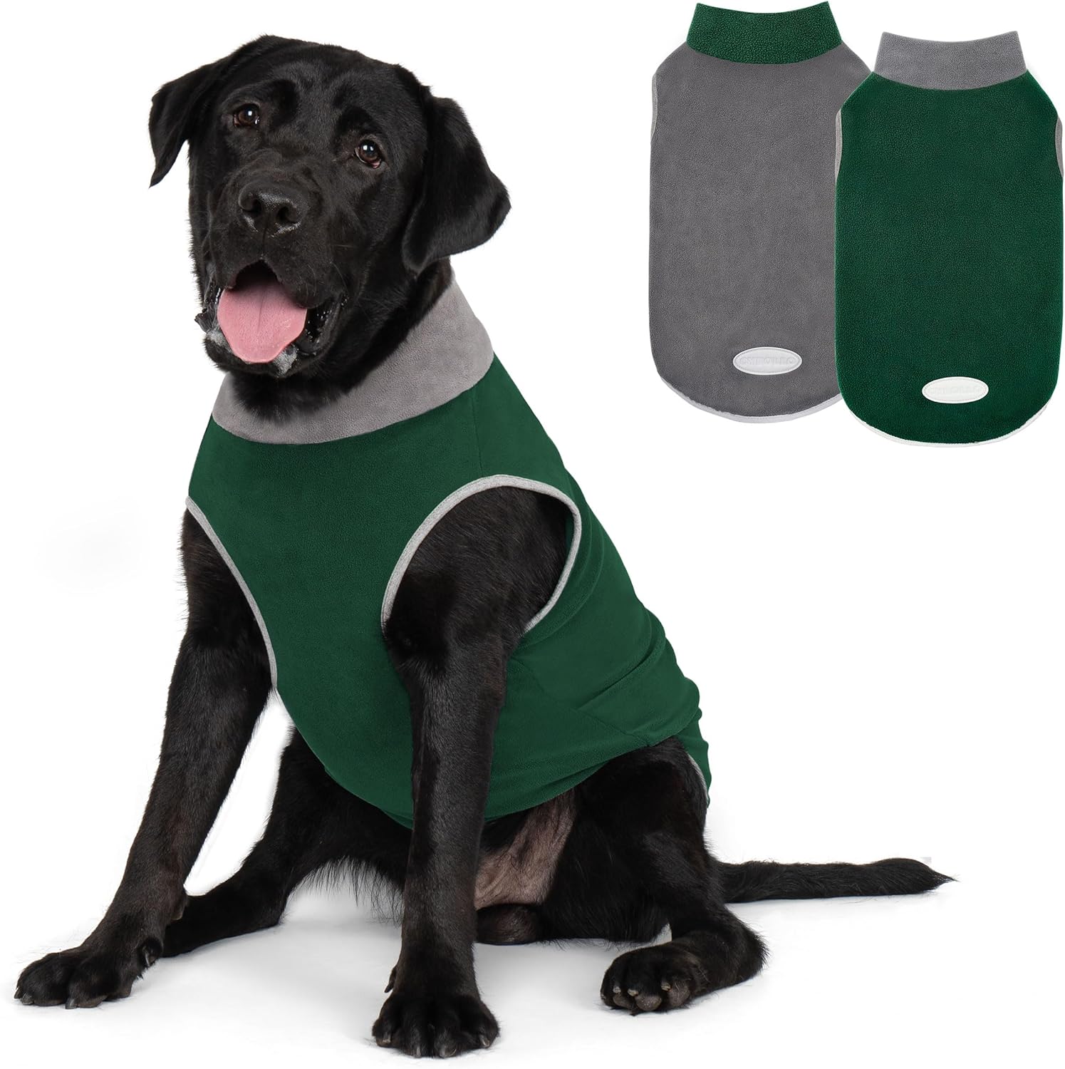 Cyeollo Dog Sweater Fleece Vest Pullover for Large Dogs