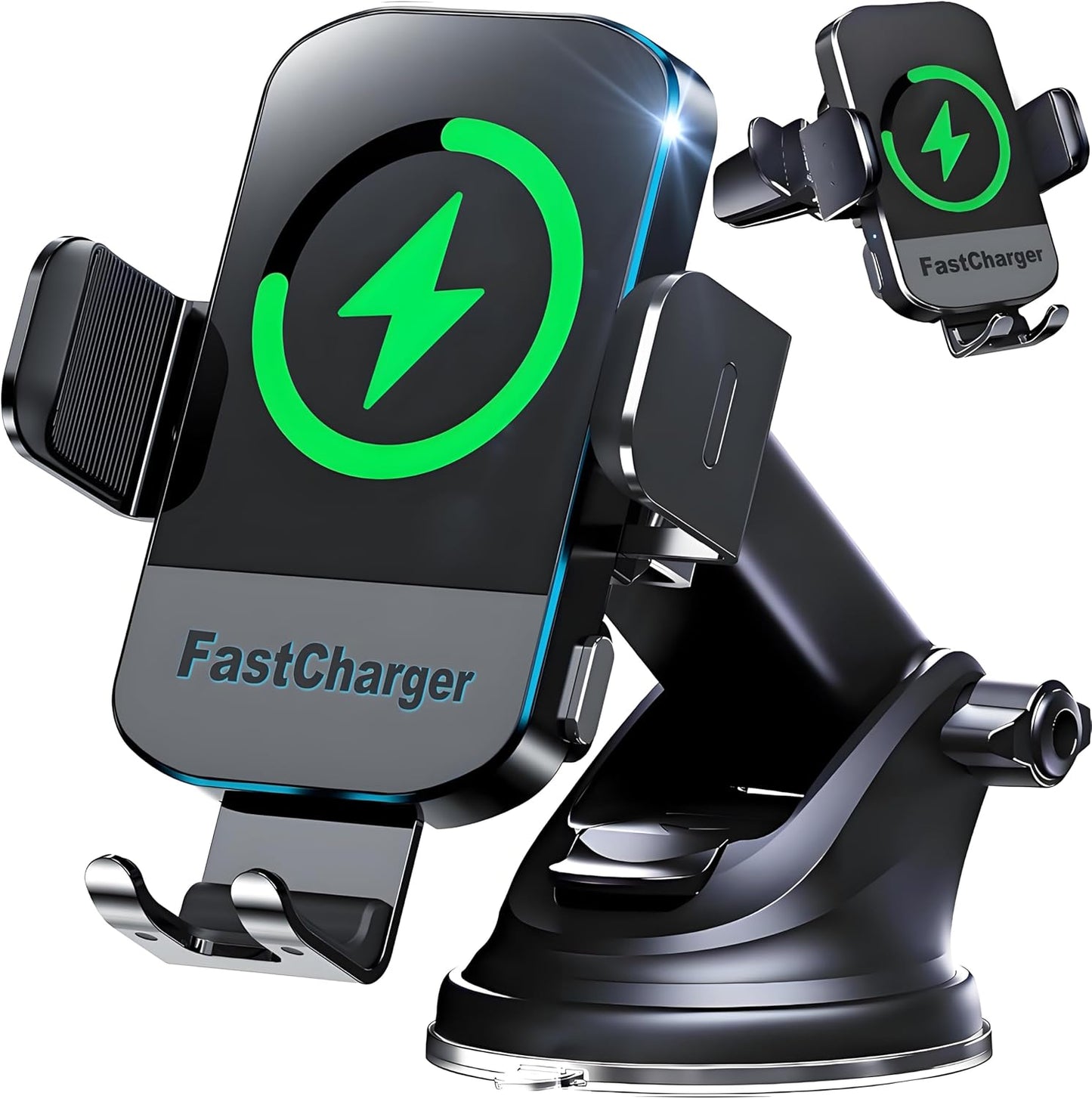 CHGeek Wireless Car Charger with Fast Auto Clamping Design