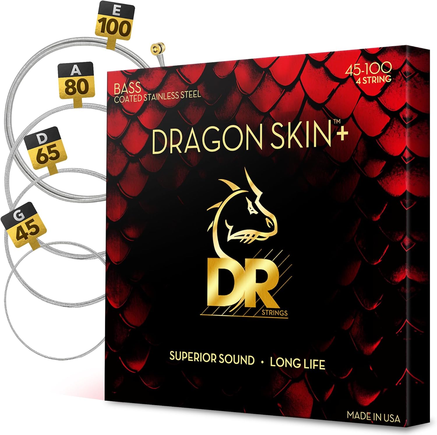 DR Strings Dragon Skin+ Coated Stainless Steel Bass Strings Review