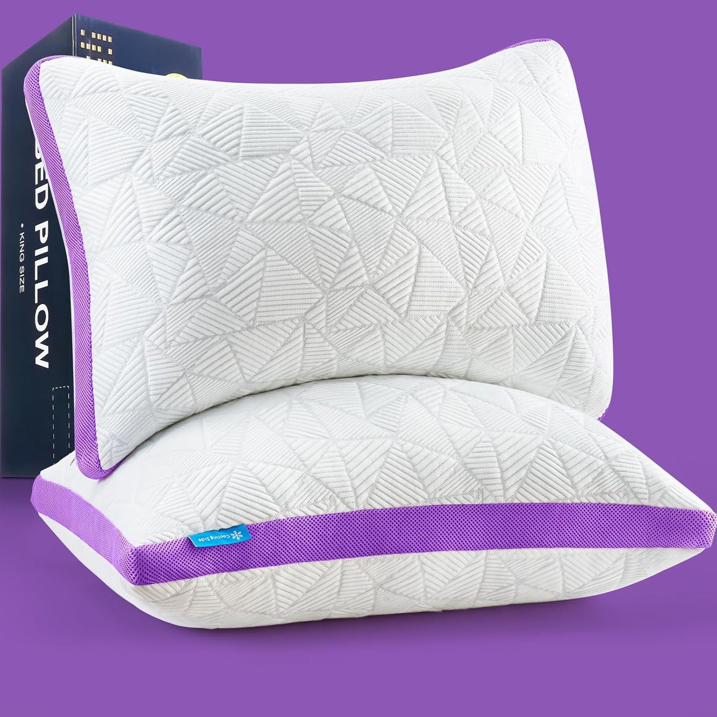 BETU Cooling Pillows Set of 2 for Hot Sleepers and Comfort