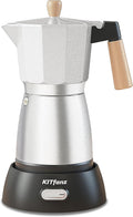 Portable Electric Espresso Maker - Fast Brewing, 3-6 Cup Capacity