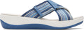 Clarks Women's Arla Wave Slide Sandal - Lightweight Cushioned Comfort