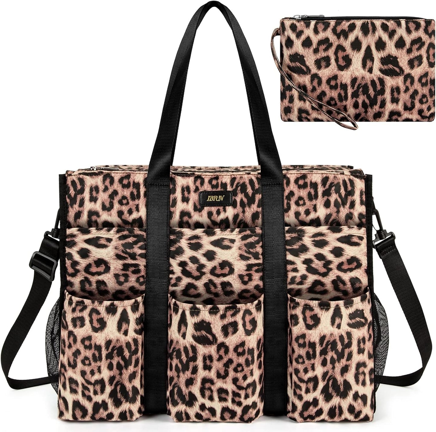 IBFUN Utility Tote Bag with 14/24 Pockets for Teachers and Work