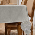 Rectangle Tablecloth Washable Wrinkle Resistant Waterproof - Beige