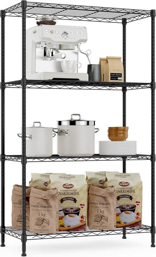 1000 lbs Heavy Duty 4-Tier Utility Shelving Unit for Home Use