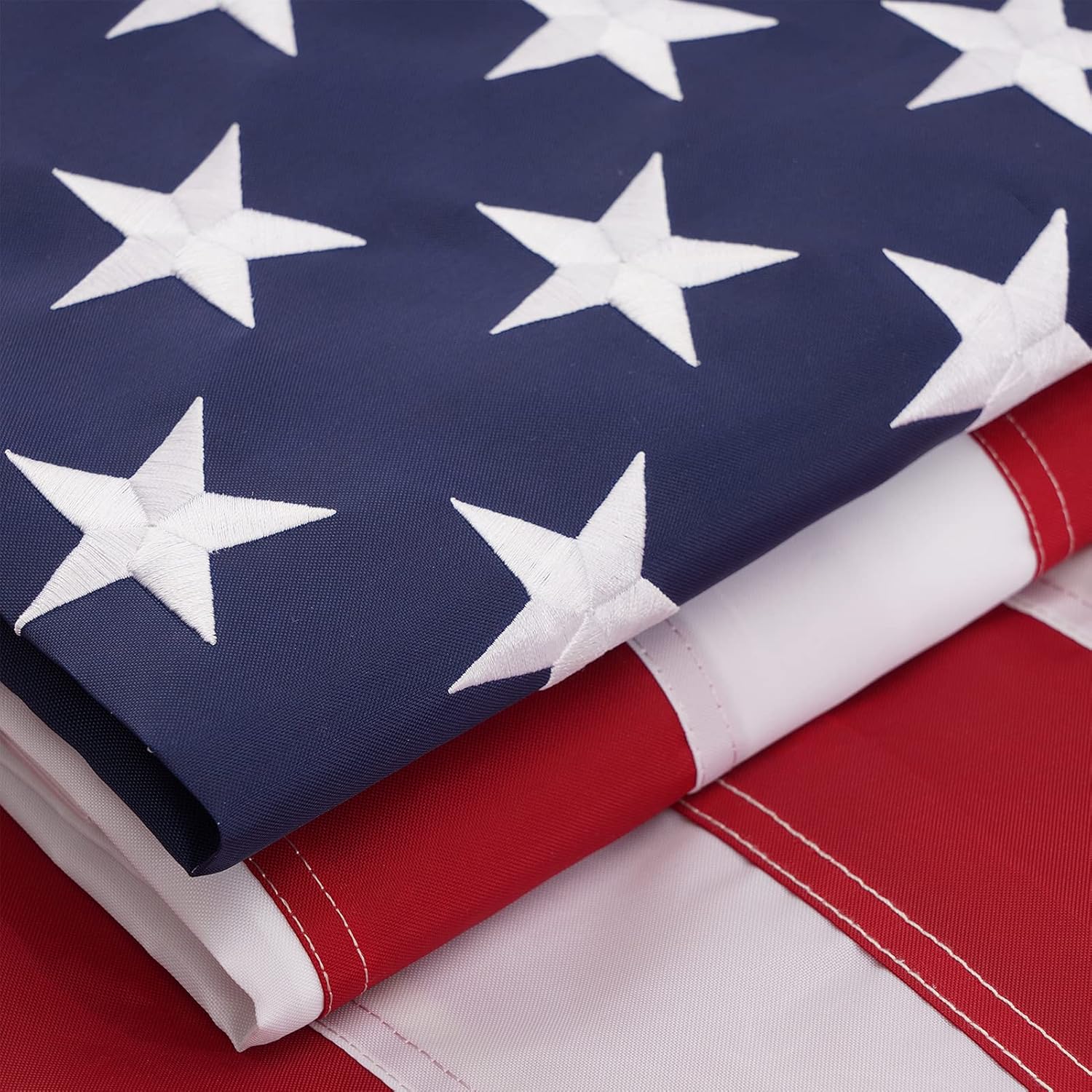 TOPFLAGS 8x12 American Flag Heavy Duty with Embroidered Stars
