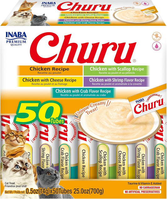 INABA Churu Cat Treats Creamy Puree for Healthy Hydration