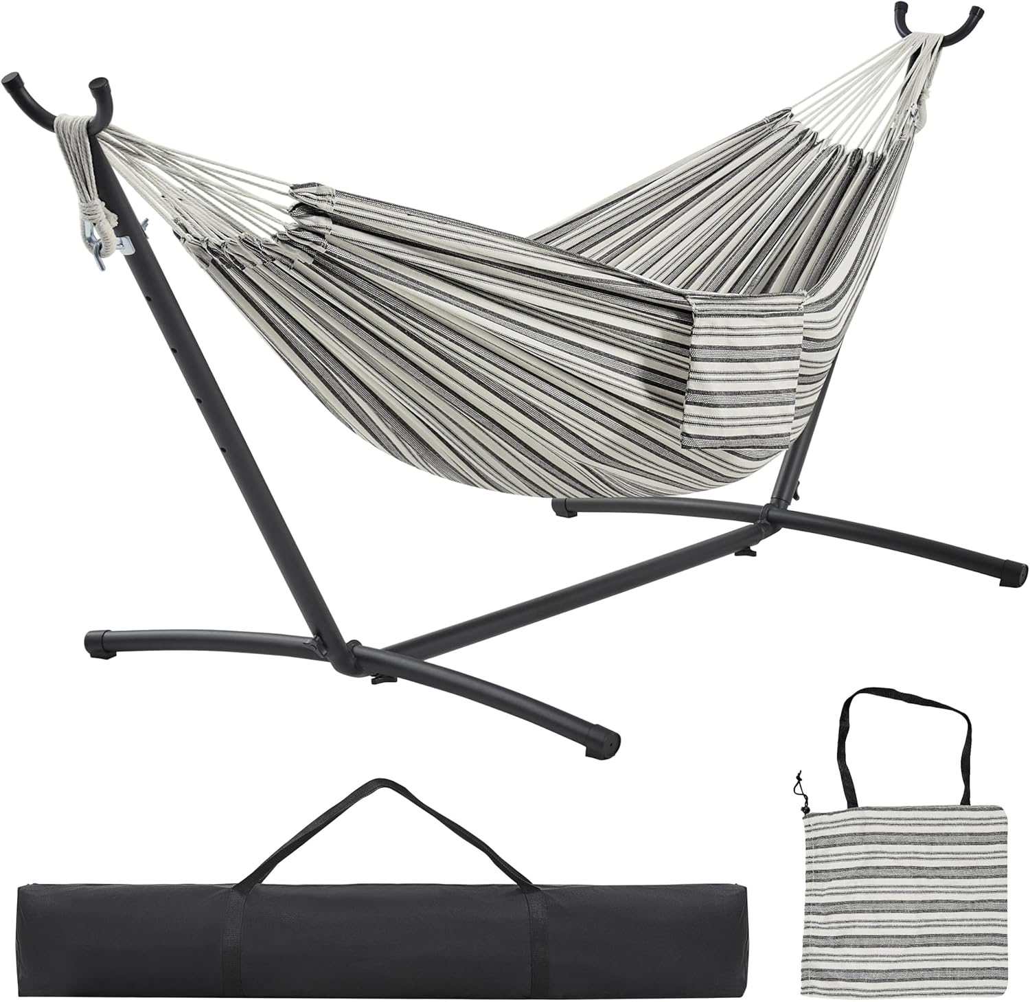 Yaheetech Double Hammock Set: Heavy-Duty & Portable
