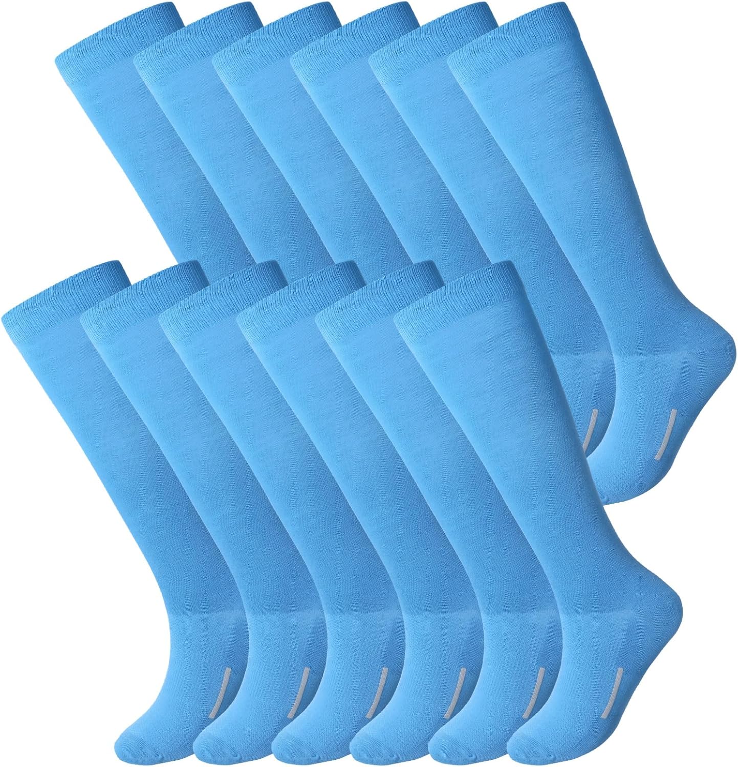 12 Pairs Youth Socks for Soccer Football Softball Baseball Sports