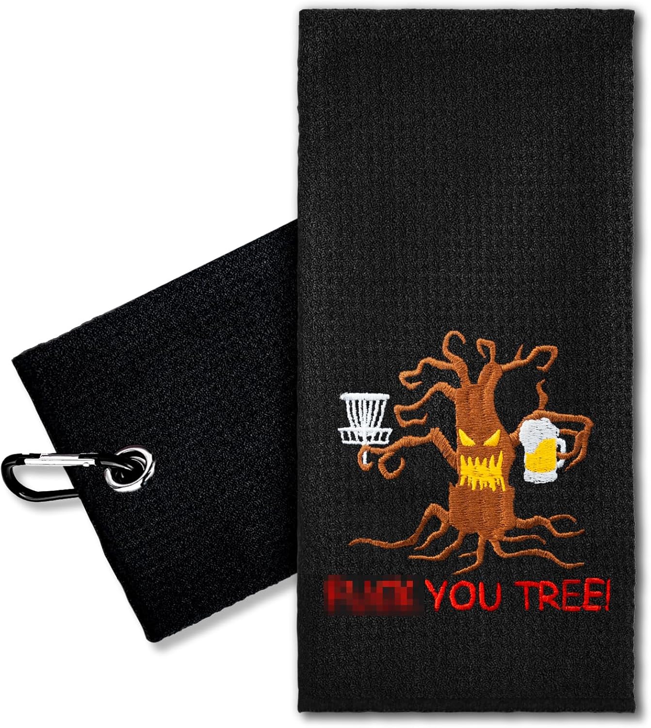 Embroidered Golf Towel with Clip - Funny Golf Gift