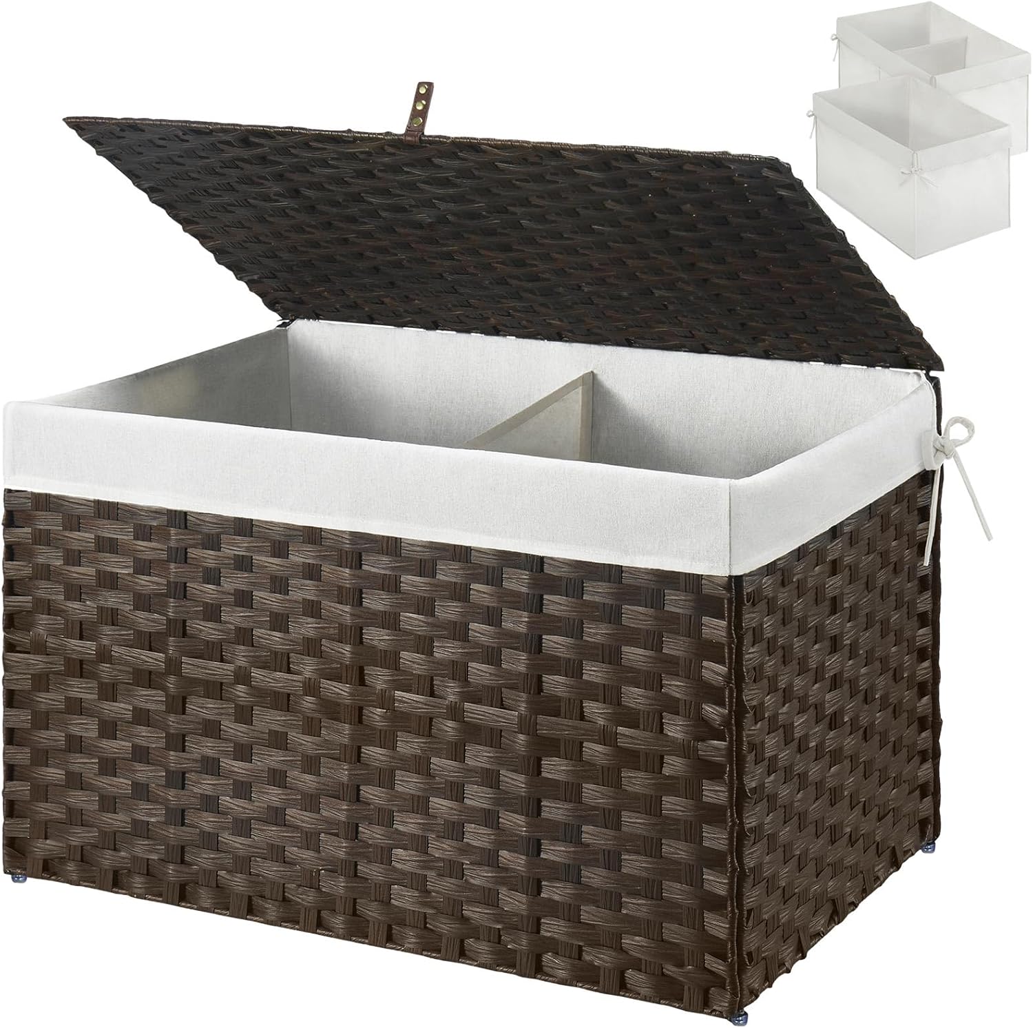 GREENSTELL Storage Basket with Lid for Stylish Home Organization