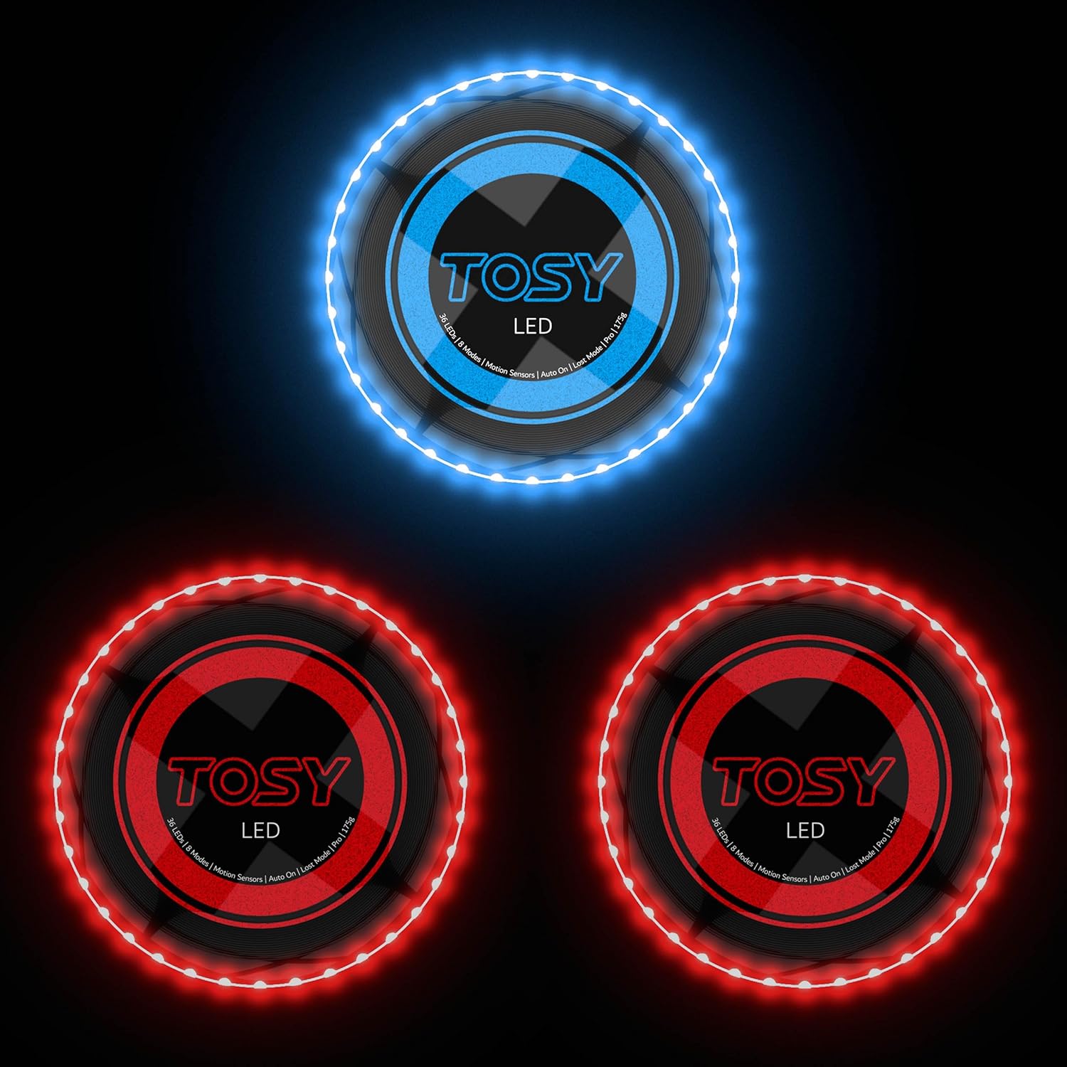 Light Up Fun - TOSY LED Frisbee Bundle
