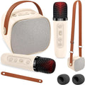 Kids Karaoke Machine with 2 Microphone - Portable Bluetooth PA System