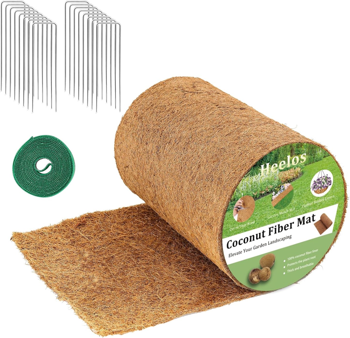 Thick Coco Fiber Liner Roll for Planter Box and Garden Use