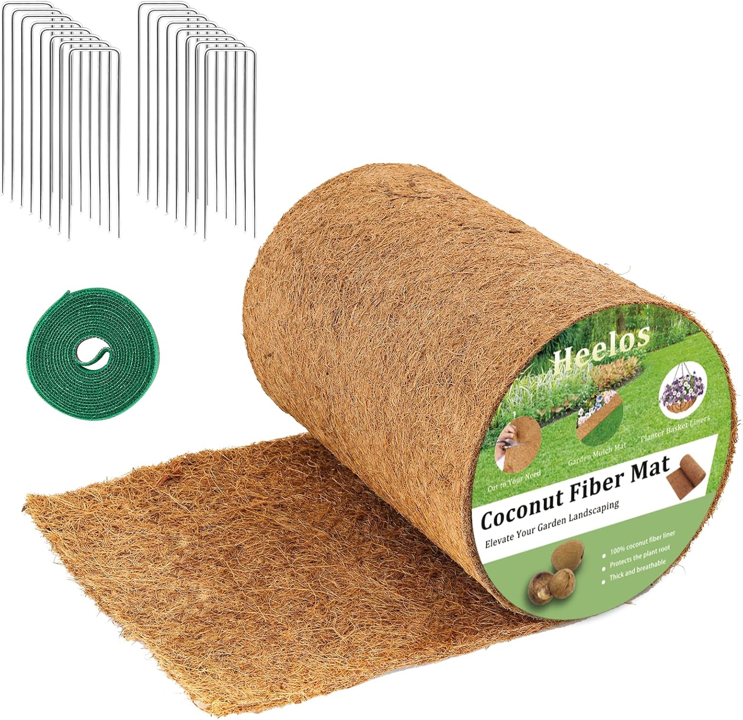 Thick Coco Fiber Liner Roll for Planter Box and Garden Use