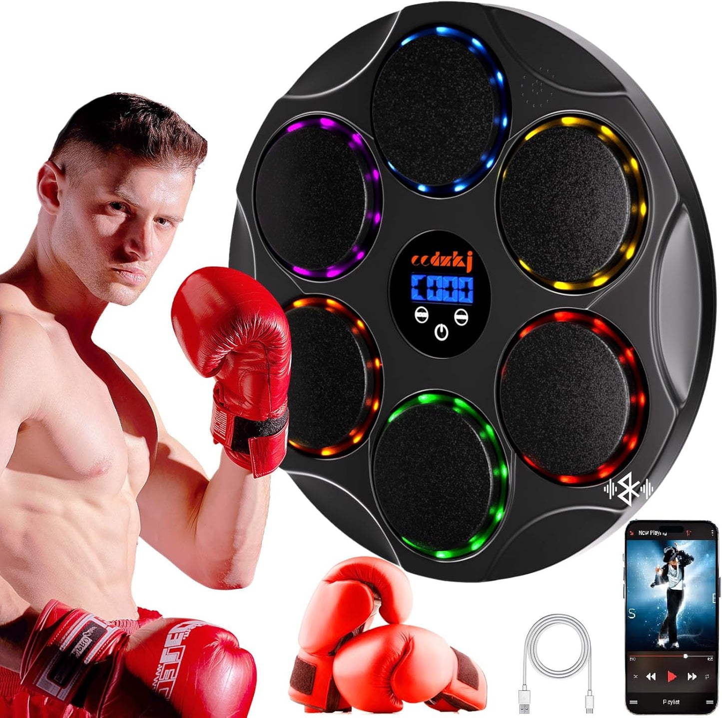 Bluetooth Boxing Trainer for Home & Gym!