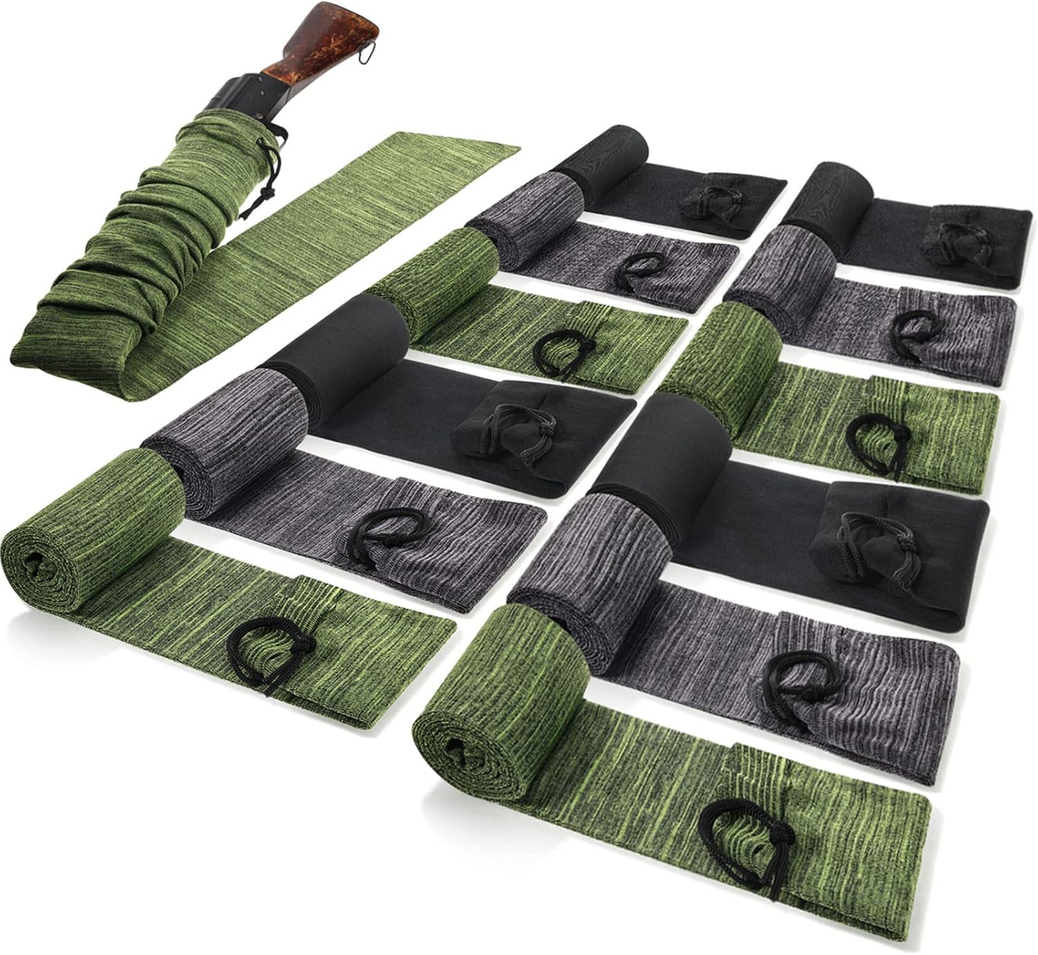 Sratte 12 Pcs 54 Inch Gun Socks for Tactical Hunting Gear
