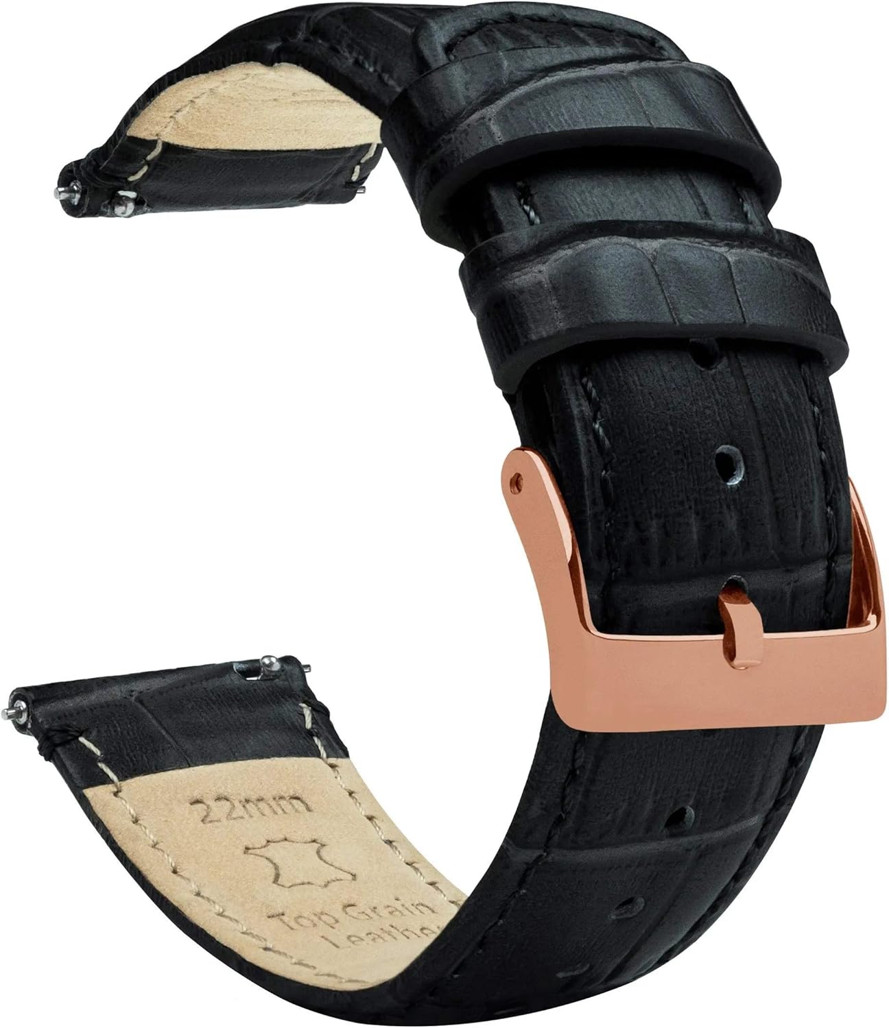 Gear S3 Classic Frontier Black Alligator Grain Leather Band