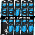 Car Interior Wipes with Microfiber Cloth - Travel Size Pack
