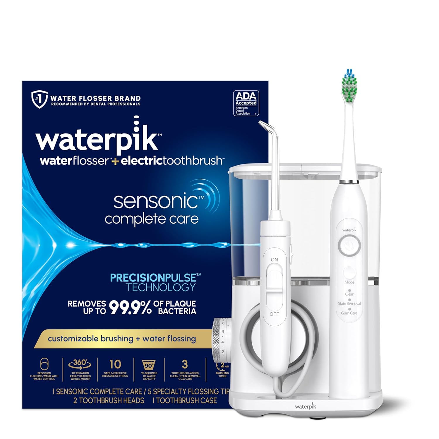 Waterpik Sensonic Complete Care Flosser and Toothbrush Combo Set