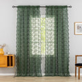 Olive Green Drapes 108 inches Long for Big Window Aesthetic