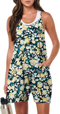 Womens Rompers Summer Casual Loose Sleeveless Spaghetti Strap Jumpsuit