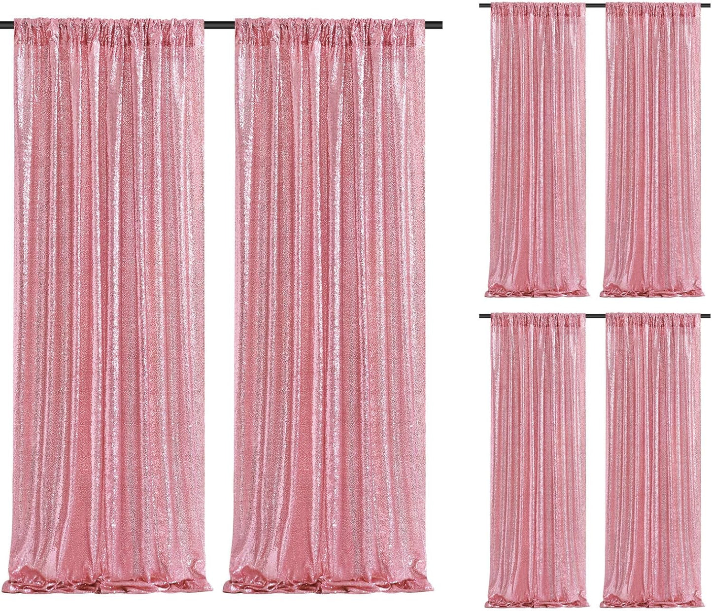 Blush Pink Sequin Backdrop for Stunning Party Decorations