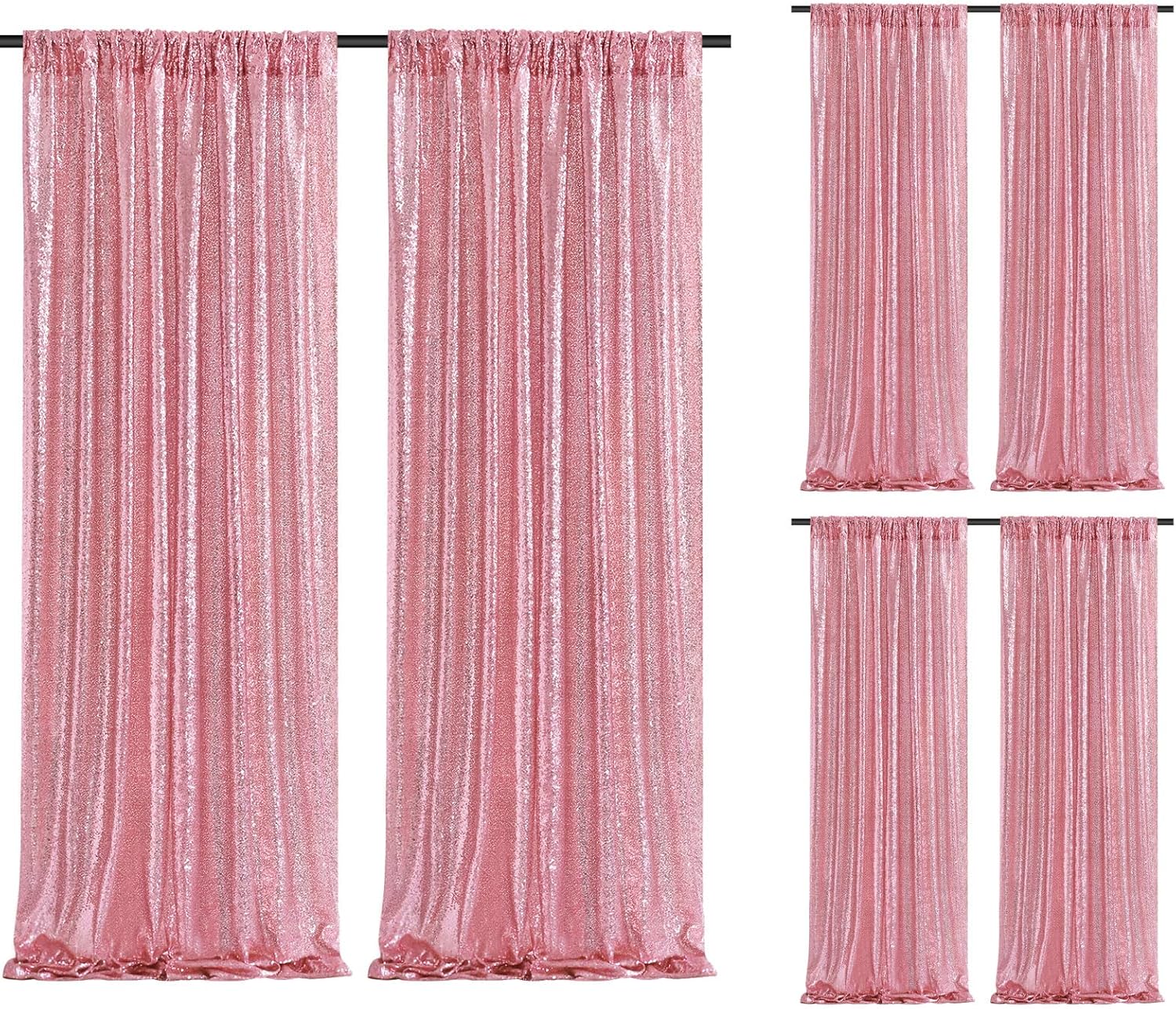 Blush Pink Sequin Backdrop for Stunning Party Decorations