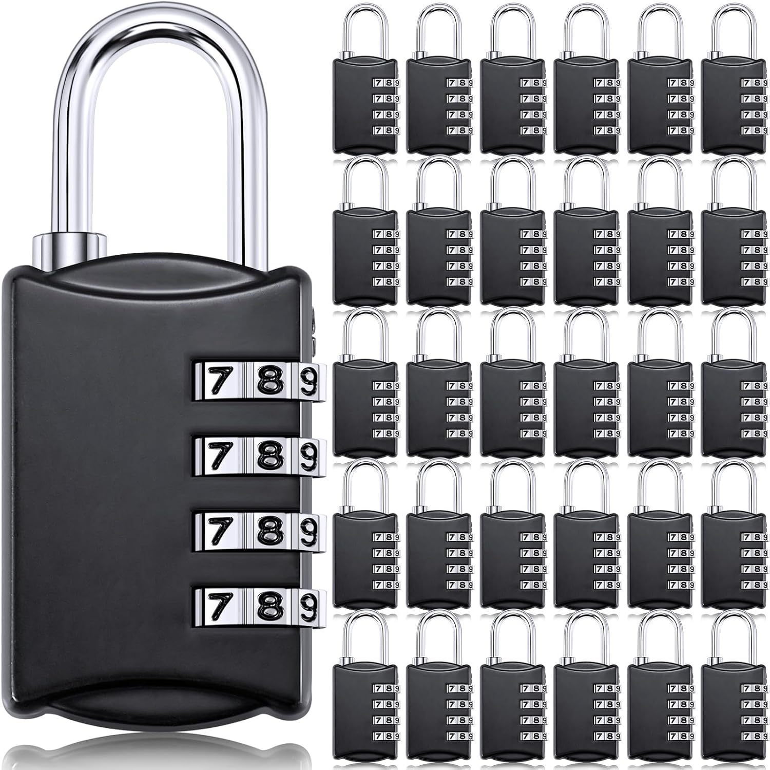 Moxweyeni 30 Pcs 4 Digit Combination Lock for Travel and Storage