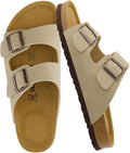 CUSHIONAIRE Lane Cork Footbed Mens Sandals - Adjustable (Style YX8S)