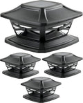 Davinci Lighting Flexfit Solar Outdoor Post Cap Lights - Bright 4 Pack