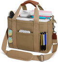 Canvas Tote Bag for Women with Zipper and Compartments - Large Bible